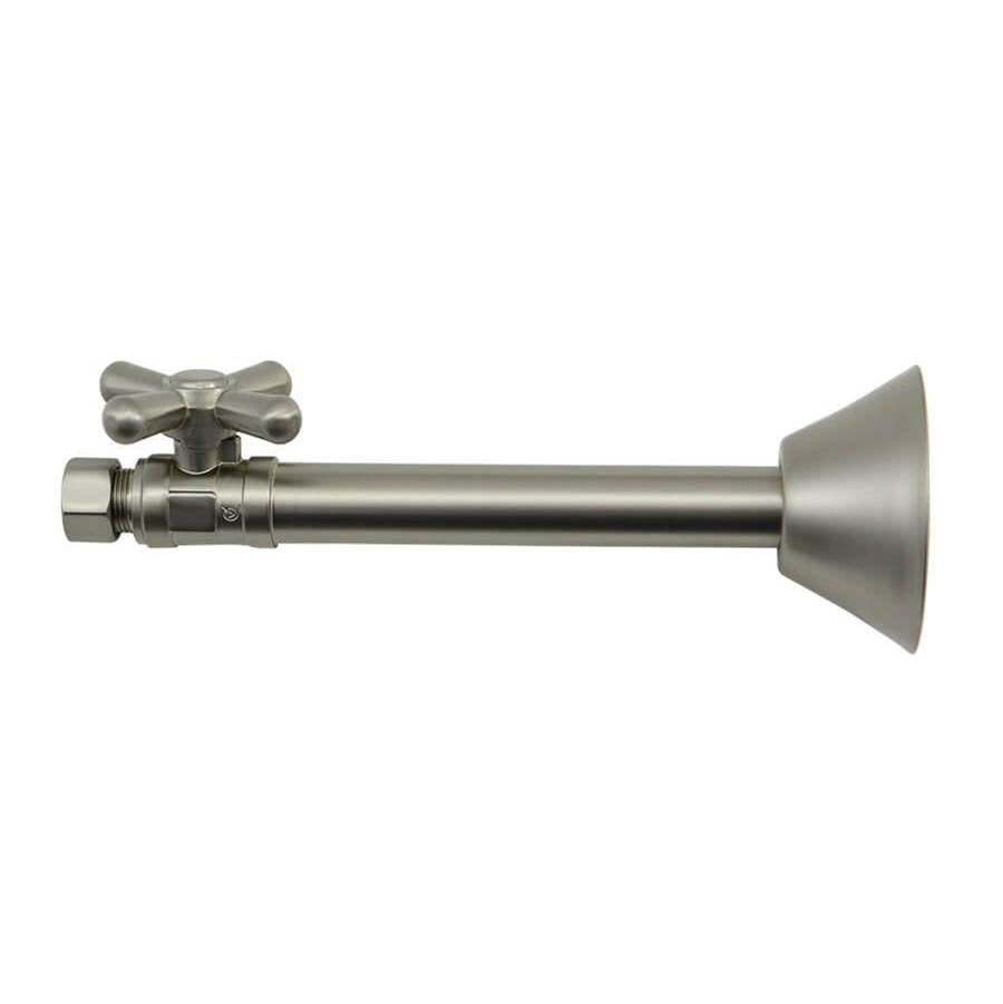 Mountain Plumbing - Brass Cross Handle with 1/4 Turn Ball Valve - Lead Free - Straight Sweat - French Gold