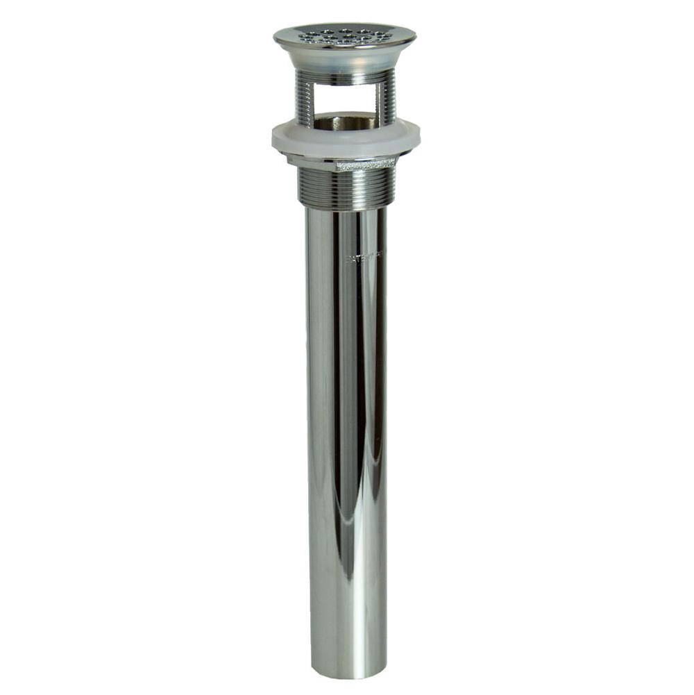 Mountain Plumbing - 20 Hole Brass Lavatory Grid Drain - 8'' Tailpiece with Overflow - Weathered Copper