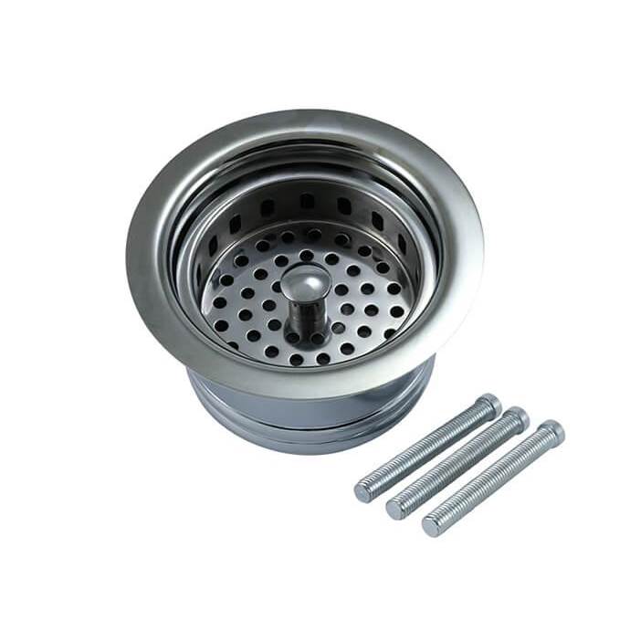 Mountain Plumbing - Traditional 1/4 Complete Stopper & Strainer Unit Waste Disposer Trim 1/4 Extended Flange - Matte Black