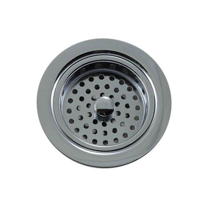 Mountain Plumbing - Traditional 1/4 3-1/2'' Duo Basket Strainer for Kitchen Sink - Polished Chrome