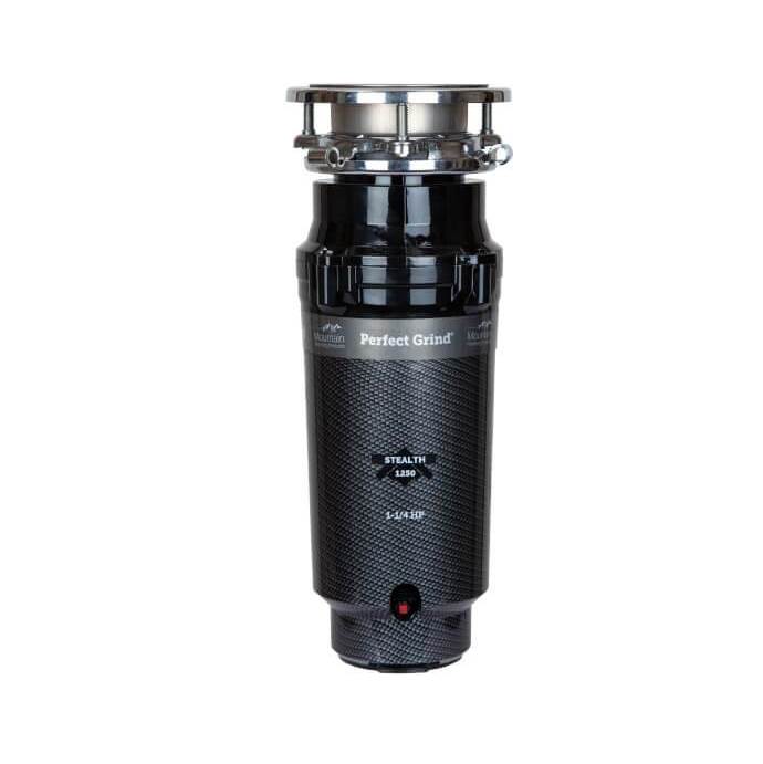 Mountain Plumbing - Perfect Grind STEALTH 1250 Waste Disposer - Continuous Feed 3-Bolt Mount 1-1/4 HP