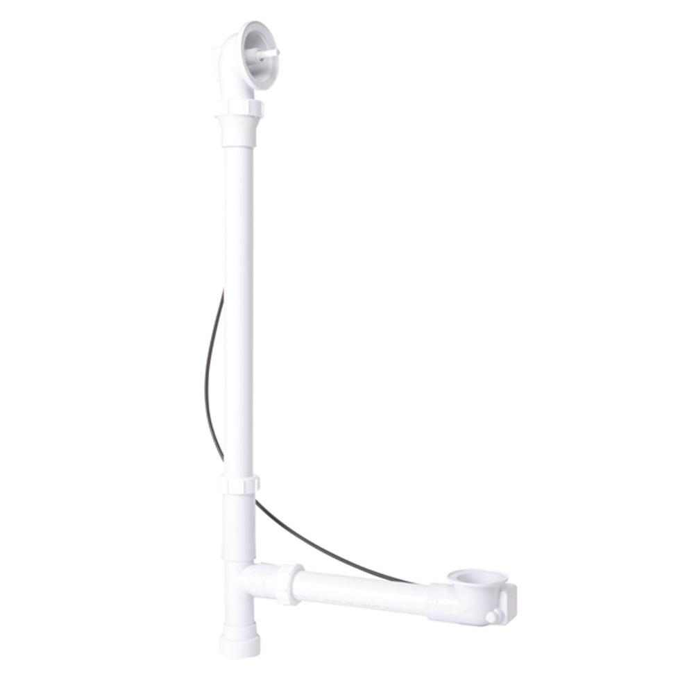 Mountain Plumbing - Schedule 20 1-1/2'' Tubular ABS Cable Operated Bath Waste & Overflow with Patented Flexible Overflow Neck for 22'' to 28'' Tub Depths - Weathered Copper