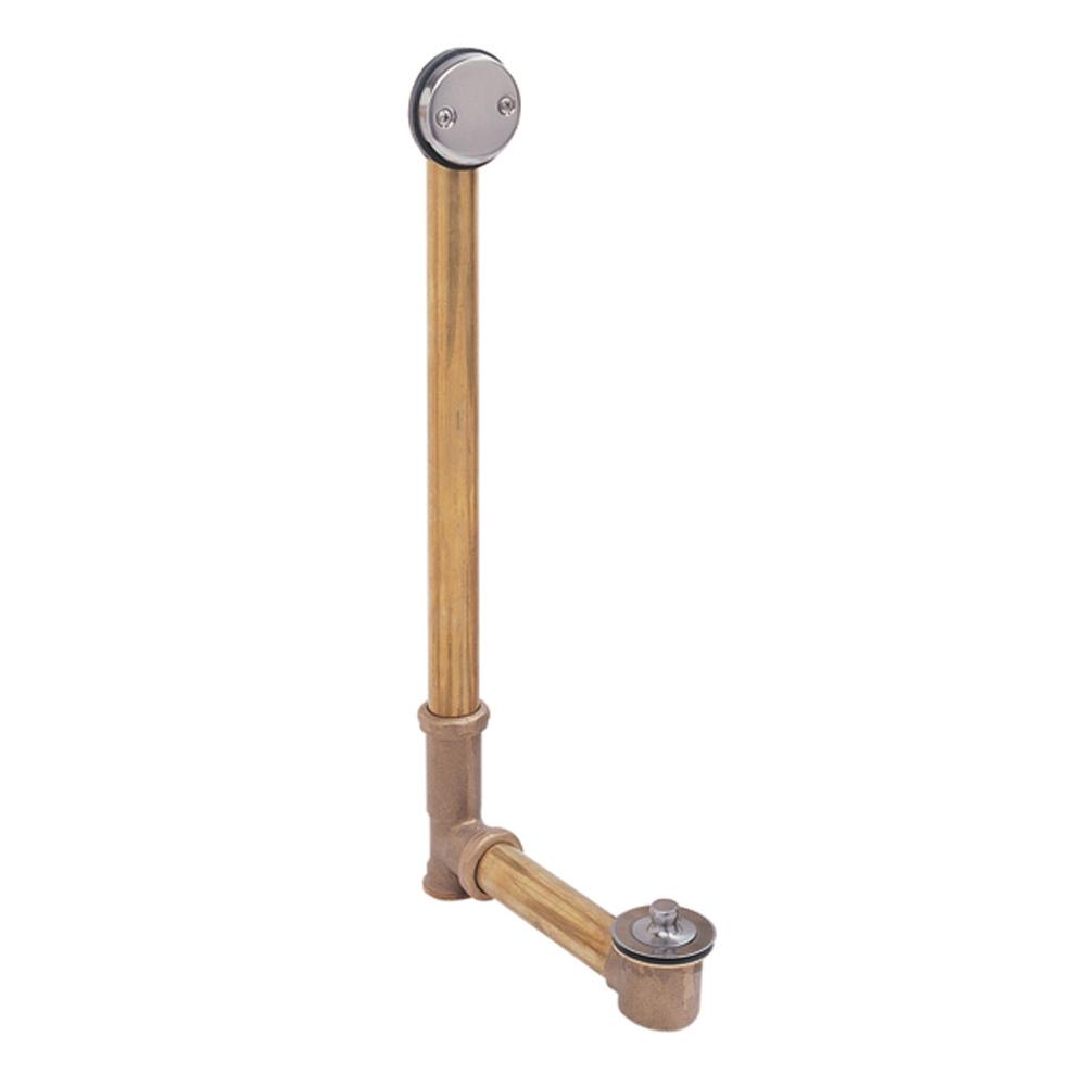 Mountain Plumbing - Economy Lift & Turn Style Bath Waste & Overflow Drain (Brass Body) - Weathered Copper