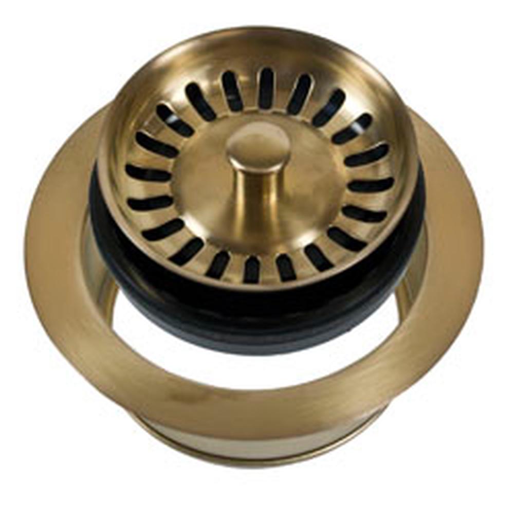Mountain Plumbing - Classic 1/4 Complete Stopper & Strainer Unit Waste Disposer Trim - Weathered Copper