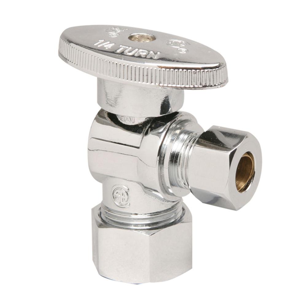 Mountain Plumbing - Brass Oval Handle with 1/4 Turn Ball Valve - Lead Free - Angle (1/2'' Female IPS) - Venetian Bronze