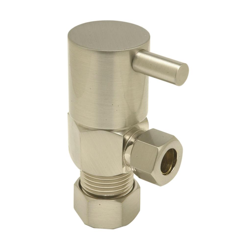 Mountain Plumbing - Contemporary Lever Handle with 1/4 Turn Ceramic Disc Cartridge Valve - Lead Free - Angle (1/2'' Compression) - White