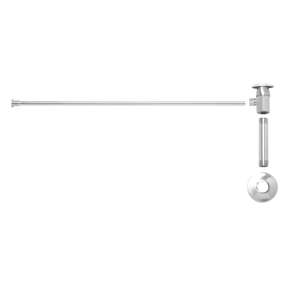 Mountain Plumbing - Toilet Supply Kit - Brass Oval Handle with 1/4 Turn Ceramic Disc Cartridge Valve (MT6001-NL) - Angle, Flat Head Riser - Weathered Copper