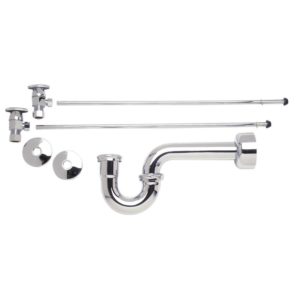 Mountain Plumbing - Lavatory Supply Kit - Brass Oval Handle with 1/4 Turn Ceramic Disc Cartridge Valve (MT6003-NL) - Angle, P-Trap 1-1/2'' - Weathered Copper