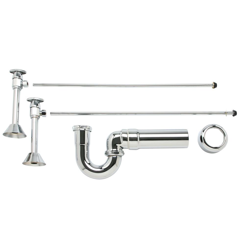 Mountain Plumbing - Lavatory Supply Kit - Brass Oval Handle with 1/4 Turn Ceramic Disc Cartridge Valve (MT6160-NL) - Angle Sweat, Massachusetts P-Trap - Venetian Bronze