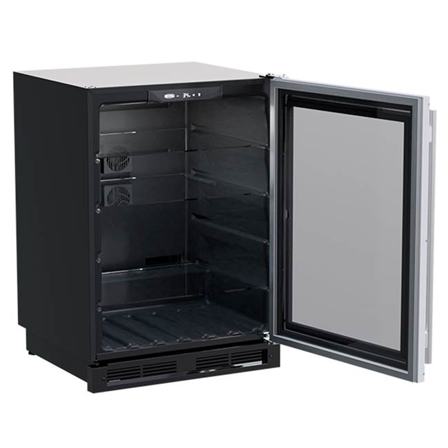 24'' Marvel High Capacity Beverage Center, Stainless Steel, Glass Door, Reversible Door