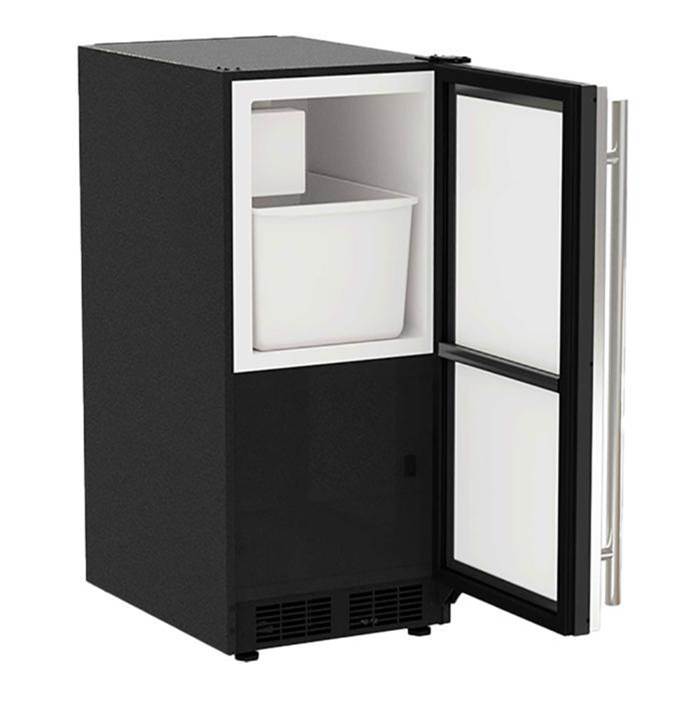 15'' Crescent Ice Machine, Stainless Steel, Solid Door, Reversible Door