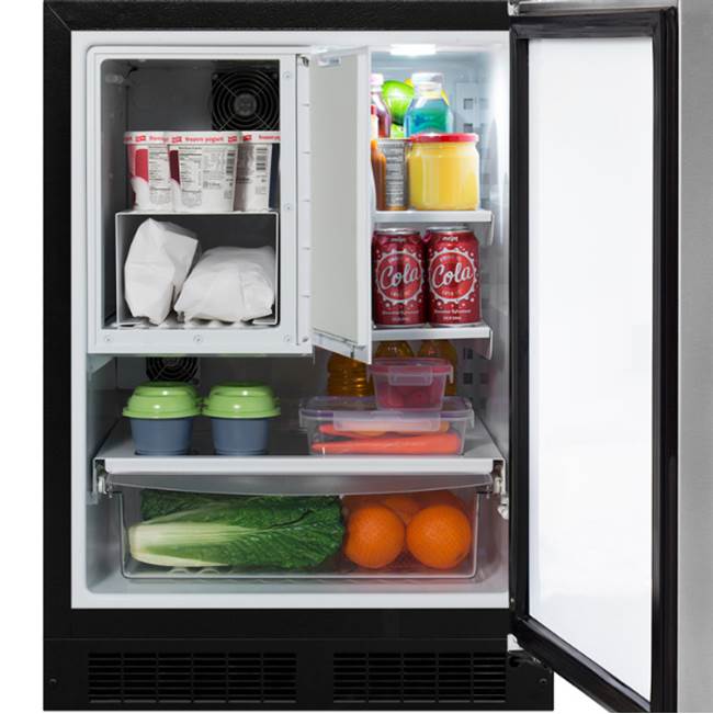 24'' Marvel Refrigerator Freezer, Panel Ready, Solid Door, Reversible Door