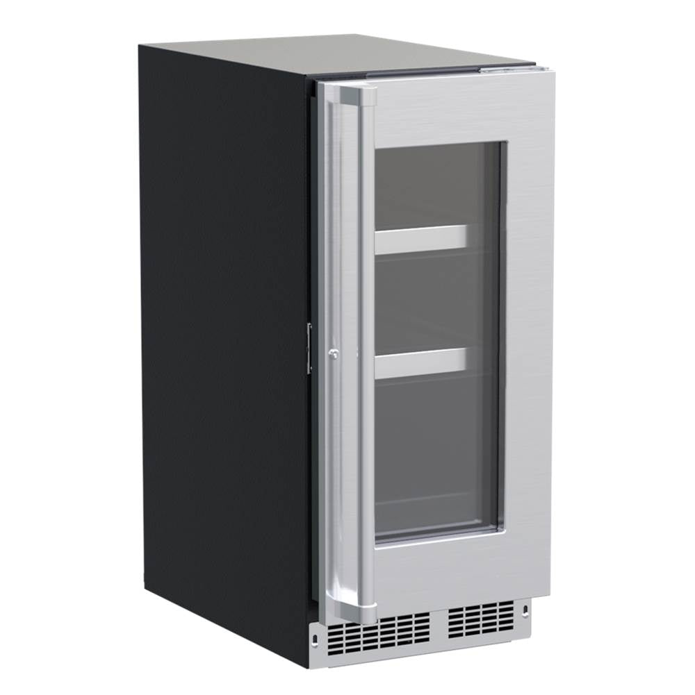 Marvel - 15'' Marvel Professional Beverage Center, Stainless, Glass Door, Lock, Reversible Door