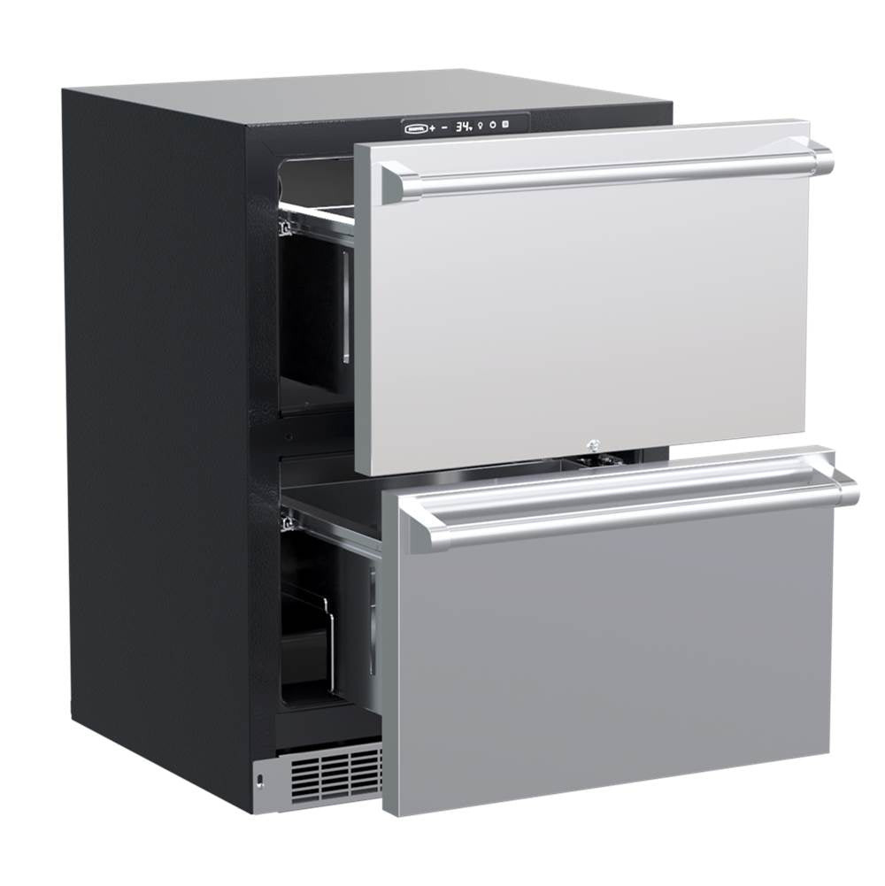 24'' Marvel Professional Refrigerated Drawers, Stainless, Lock