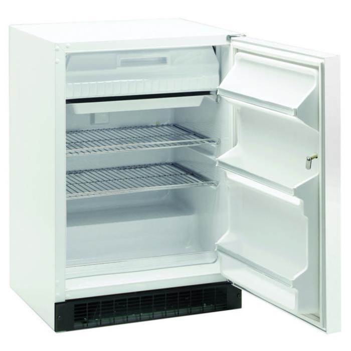 24'' Scientific Refrigerator Freezer, White, Solid Door, Lock, Probe Port, Manual, Right Hinge