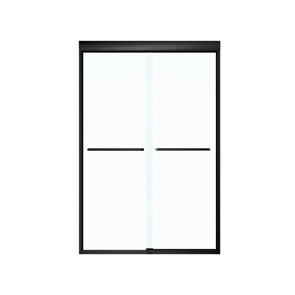 Kameleon 43-47 x 71 in. 6 mm Bypass Shower Door for Alcove Installation with Clear glass in Matte Black