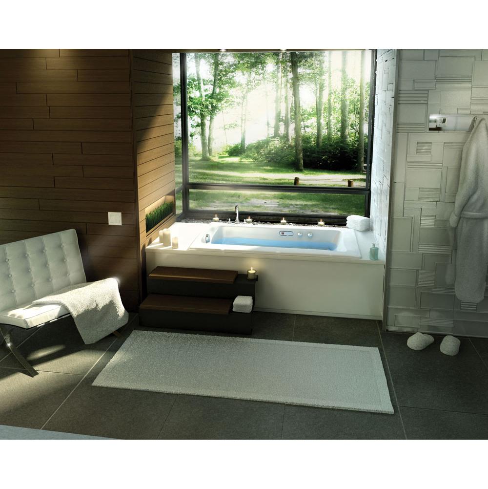 Release 6032 Acrylic Drop-in Left-Hand Drain Hydromax Bathtub in White