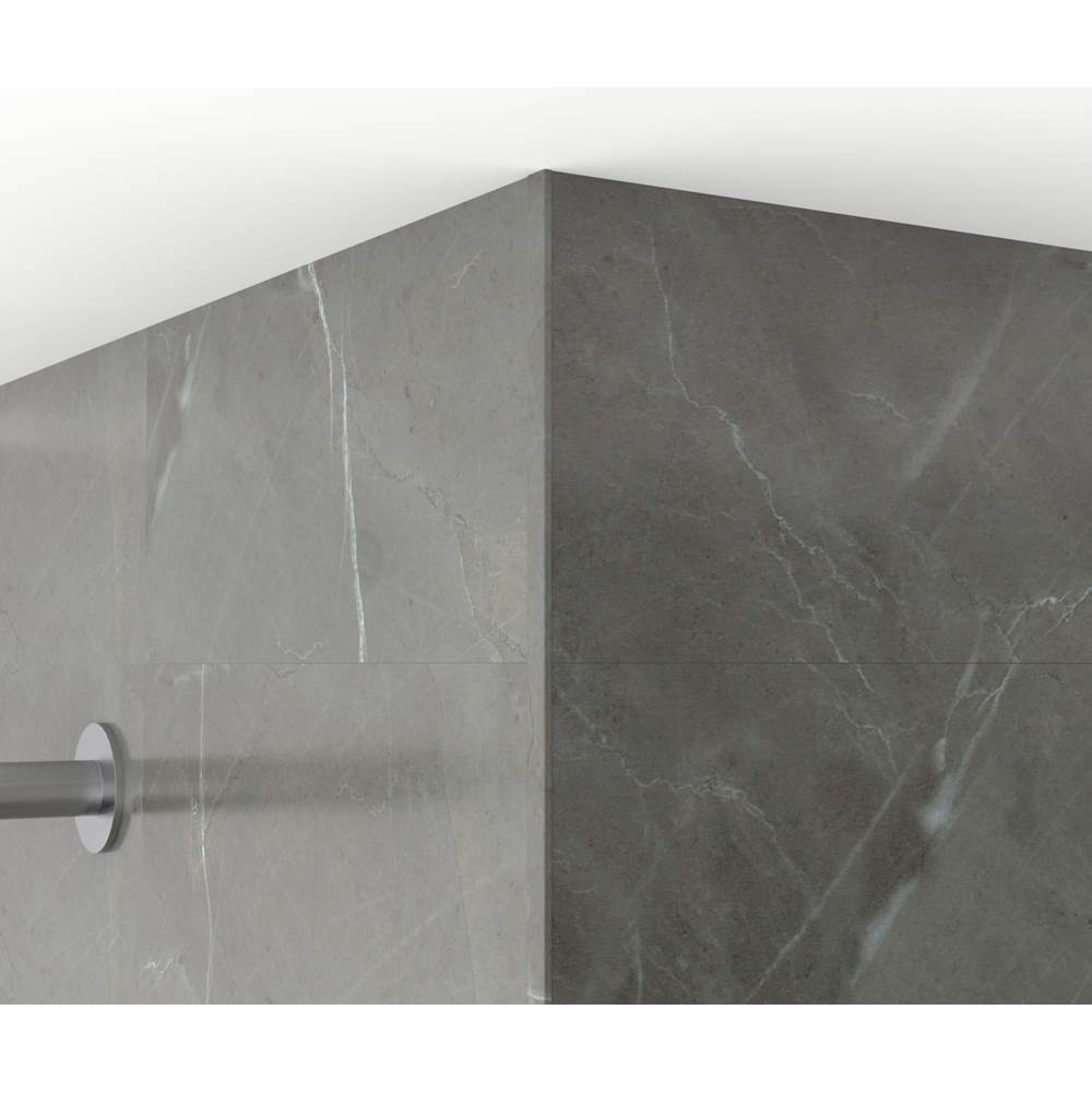 Manhattan Edge Trim 94 in. in Marble Dark Grey