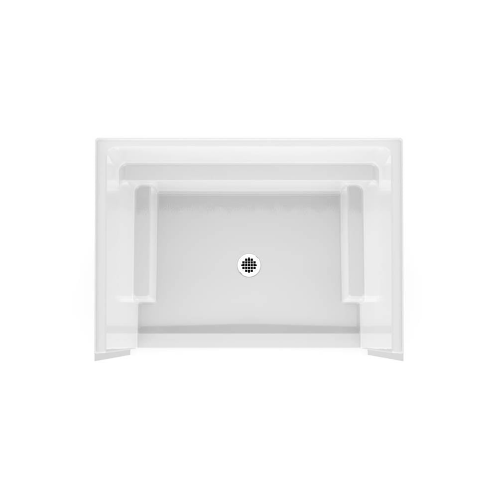 Icon SH4834 AcrylXE Alcove Center Drain One-piece Shower in White