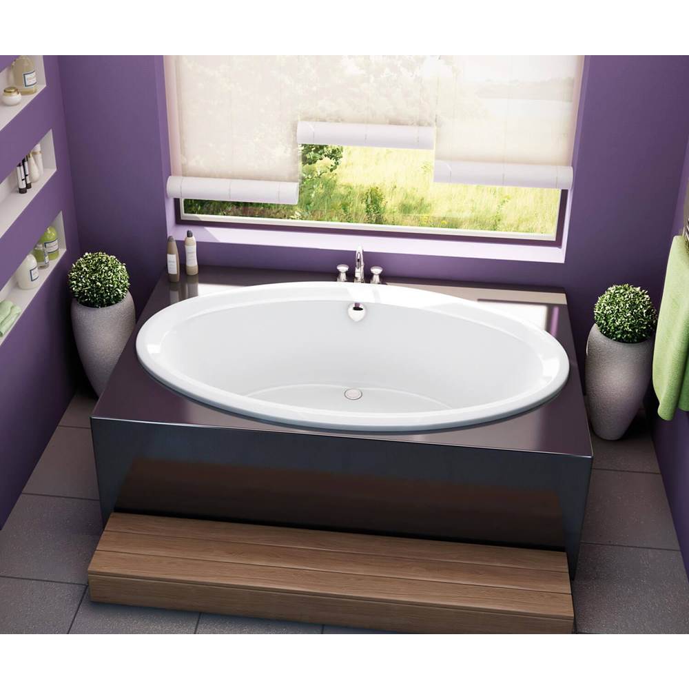 Maax - Tympani 72 x 42 Acrylic Drop-in Center Drain Bathtub in White - White