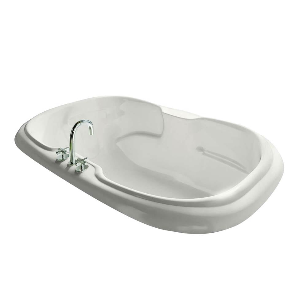 Calla 6642 Acrylic Drop-in Center Drain Bathtub in White