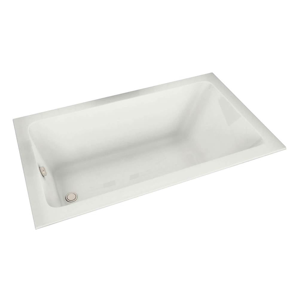 Pose 7236 Acrylic Drop-in End Drain Bathtub in White