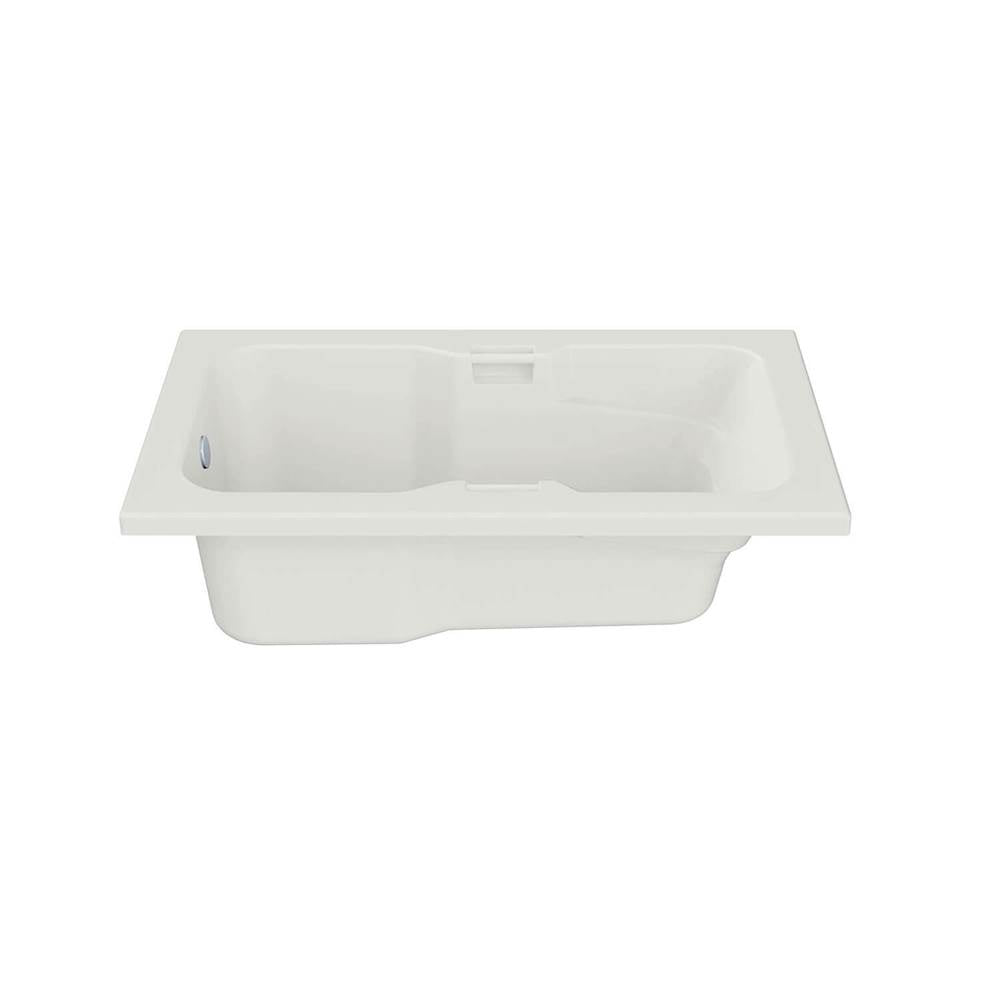 Lopez 6036 Acrylic Alcove End Drain Combined Whirlpool & Aeroeffect Bathtub in White