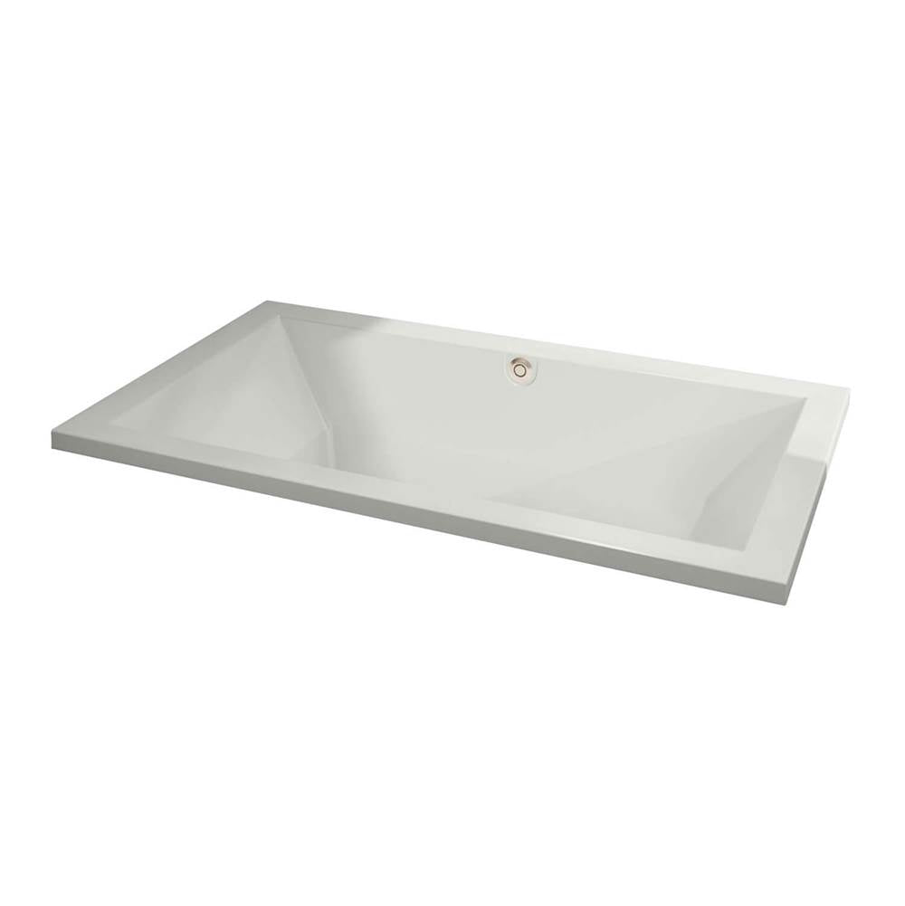 Aiiki 7242 Acrylic Drop-in Center Drain Aerofeel Bathtub in White