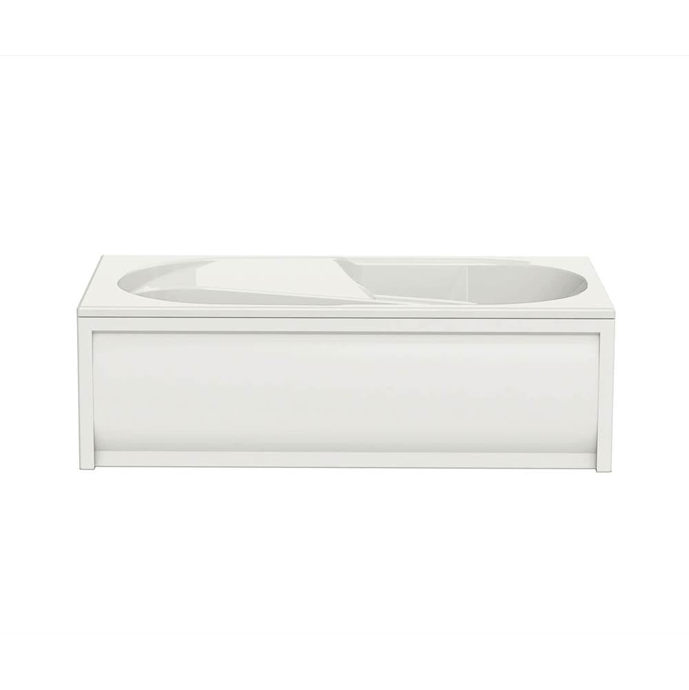 Baccarat 72 x 36 Acrylic Alcove End Drain Bathtub in White