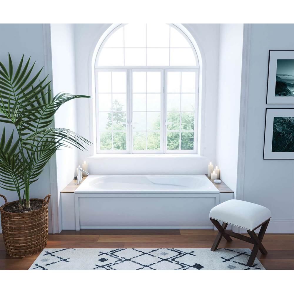 Maax - Baccarat 72 x 36 Acrylic Alcove End Drain Hydromax Bathtub in White - White