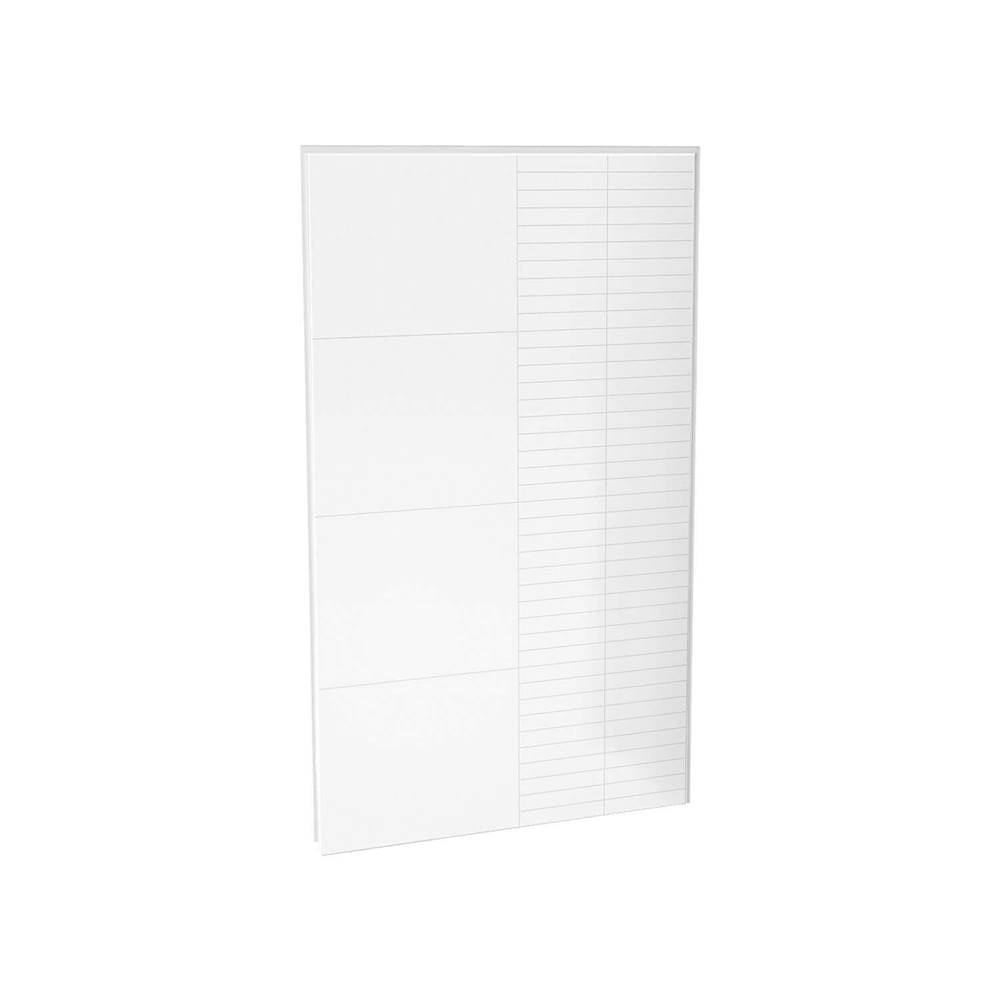 Maax - Utile 48 in. Composite Direct-to-Stud Back Wall in Erosion Bora white - Bora white