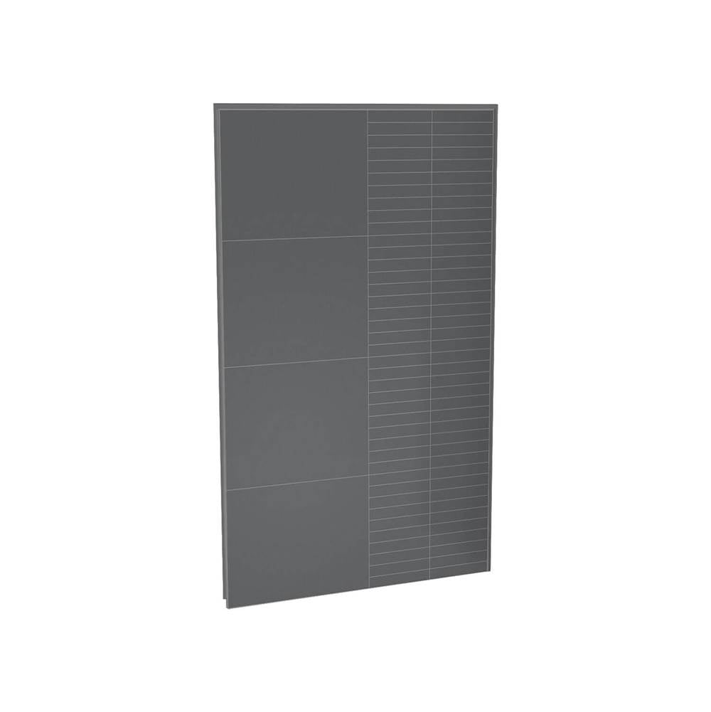 Maax - Utile 48 in. Composite Direct-to-Stud Back Wall in Erosion Charcoal - Charcoal