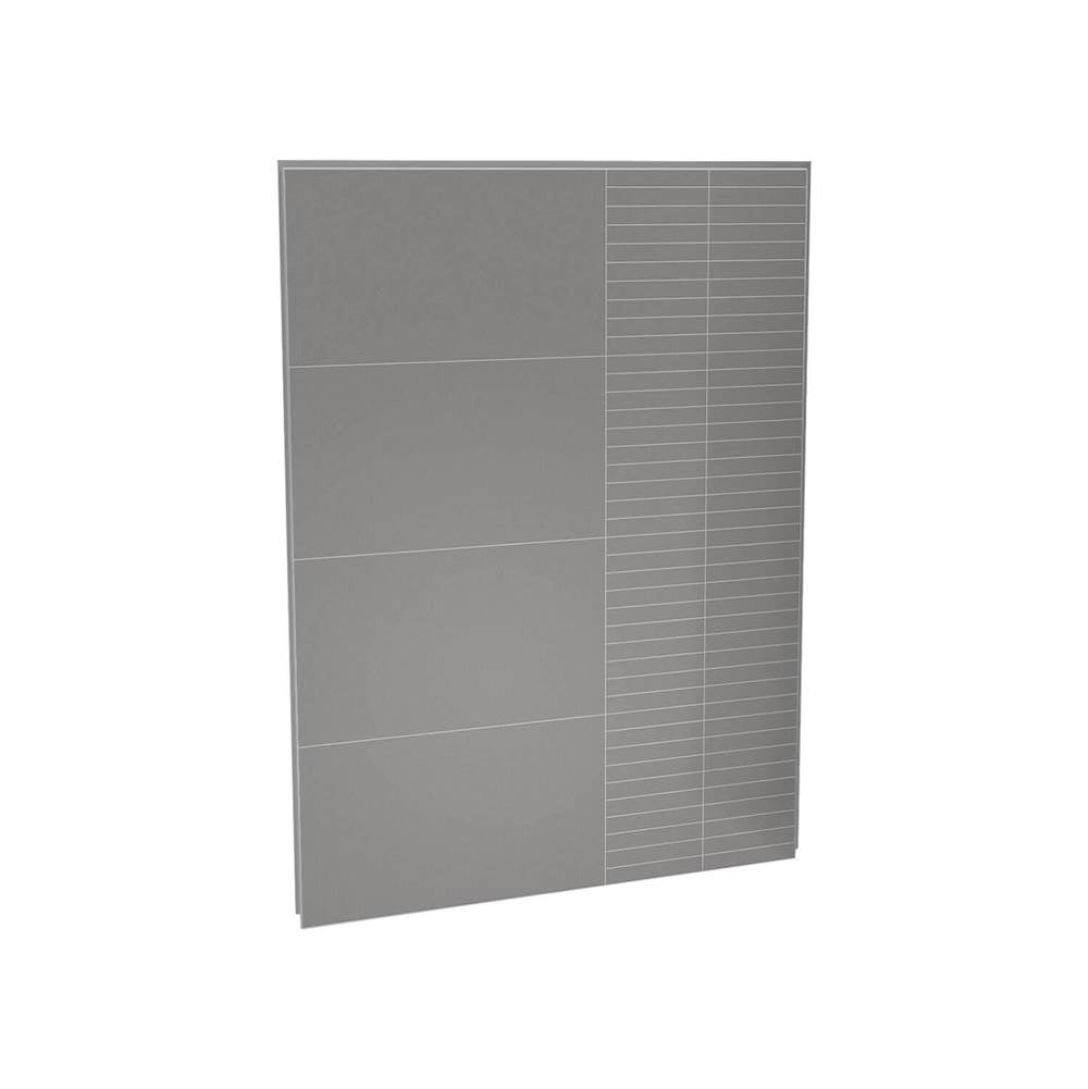 Maax - Utile 60 in. Composite Direct-to-Stud Back Wall in Erosion Pebble grey - Pebble grey