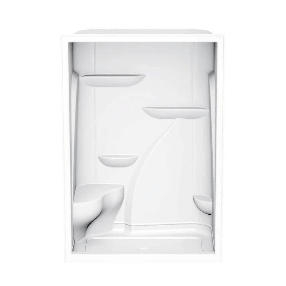Maax - M160 60 x 36 Acrylic Alcove Center Drain One-Piece Shower in White - White