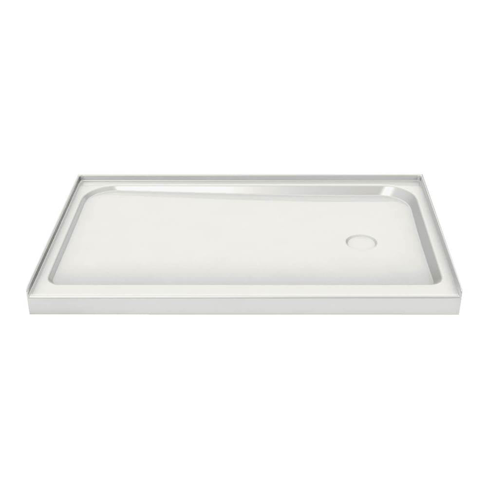 Rectangular Base 6032 3 in. Acrylic Alcove Shower Base with Left-Hand Drain in White