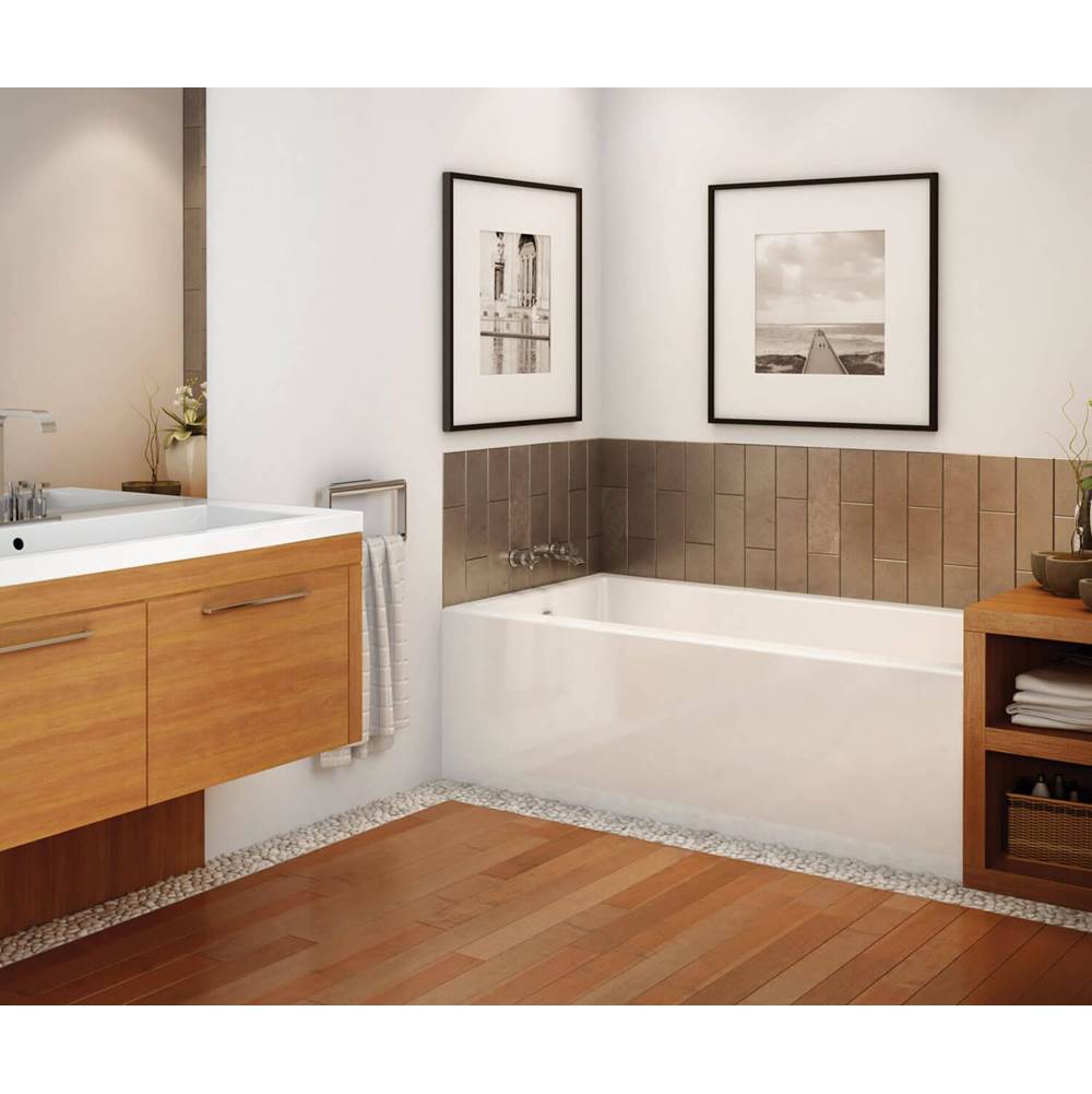 Maax - Rubix 6632 Acrylic Alcove Left-Hand Drain Bathtub in White - White
