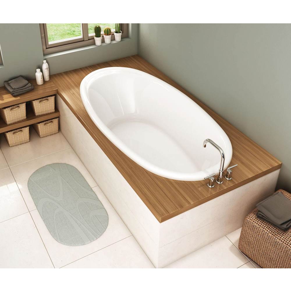 Maax - Saturna 6036 Acrylic Drop-in End Drain Whirlpool Bathtub in White - White