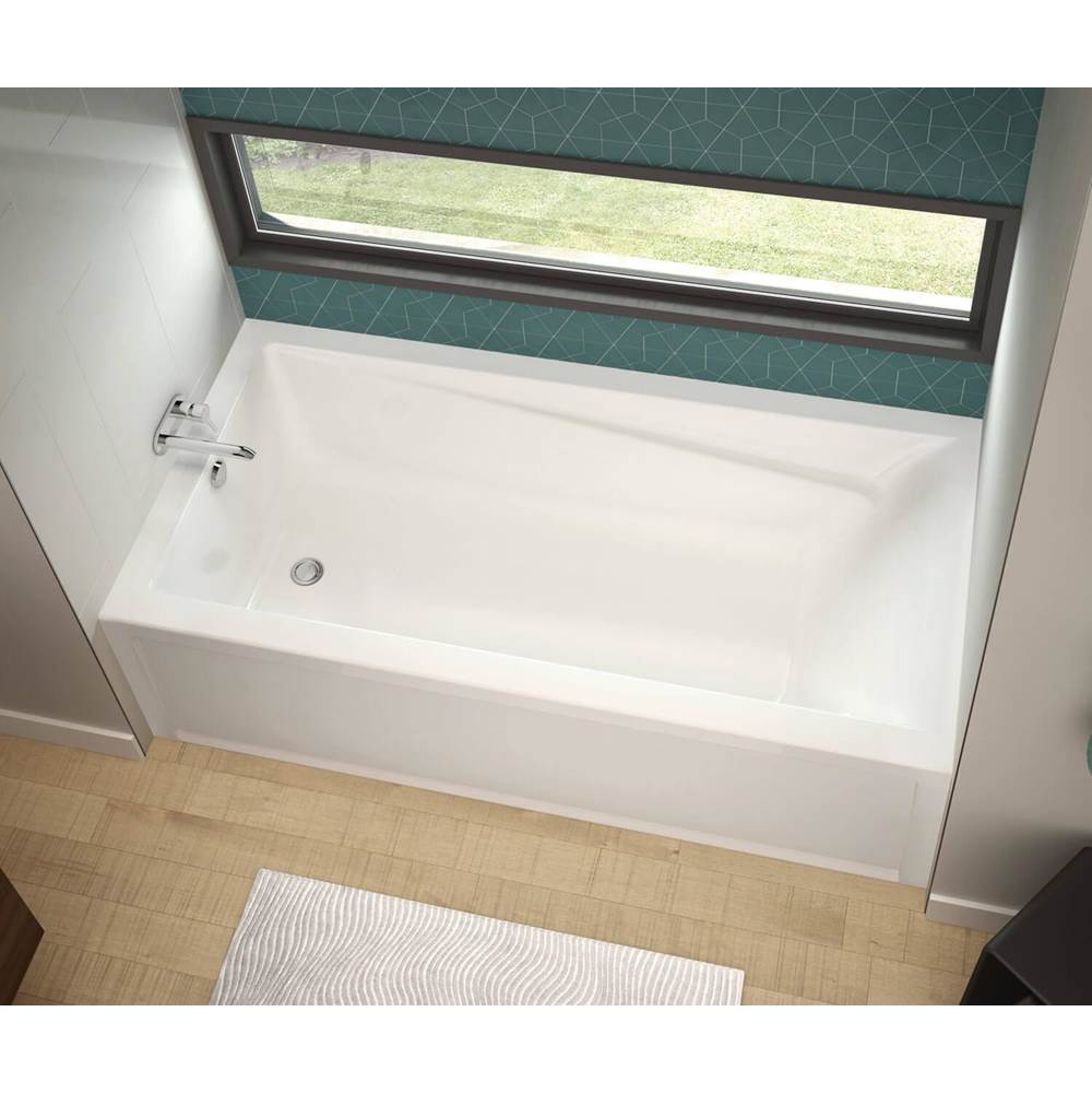 Exhibit 7232 IFS Acrylic Alcove Left-Hand Drain Combined Whirlpool & Aeroeffect Bathtub in White