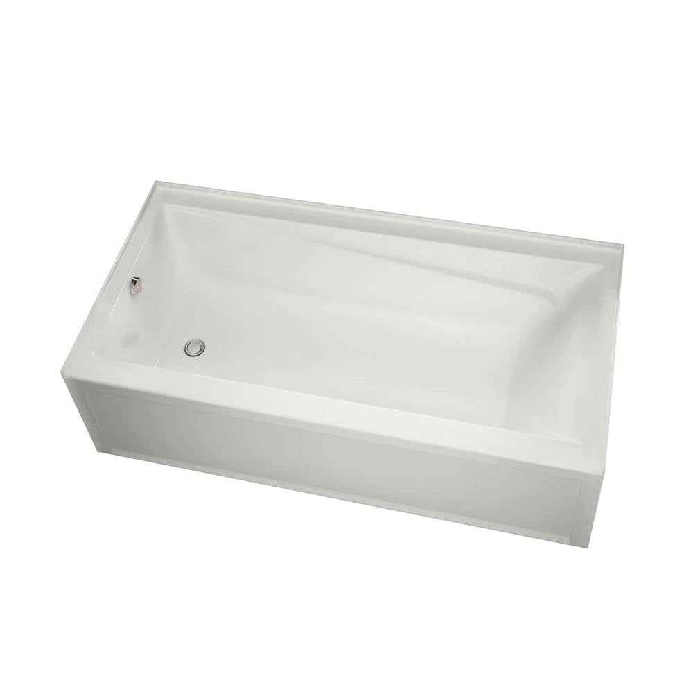 Exhibit 7232 IFS Acrylic Alcove Left-Hand Drain Combined Whirlpool & Aeroeffect Bathtub in White