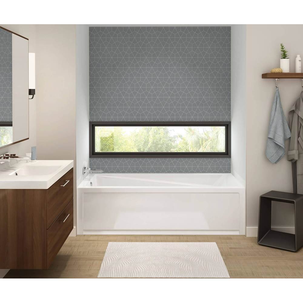Exhibit 7232 IFS Acrylic Alcove Left-Hand Drain Combined Whirlpool & Aeroeffect Bathtub in White