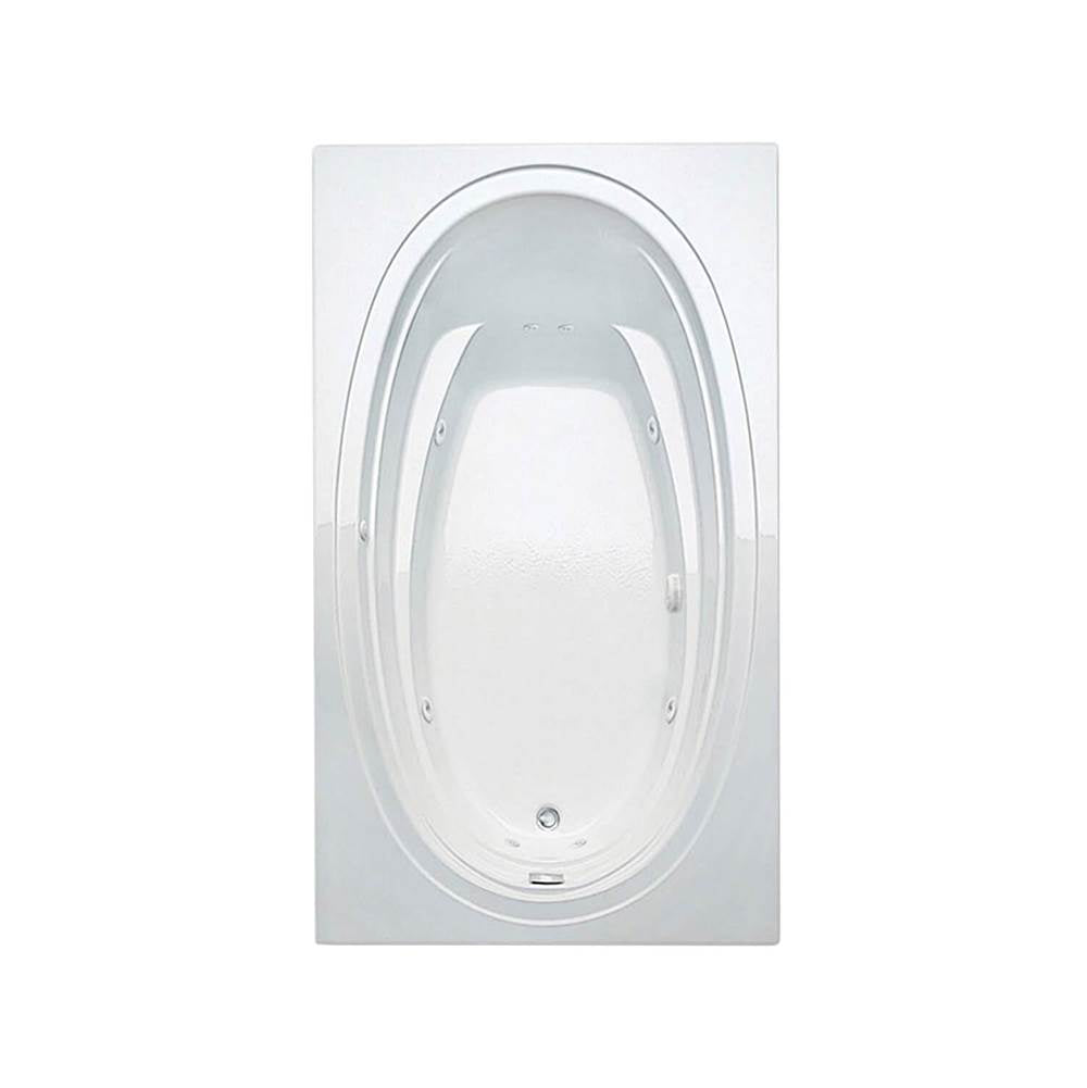 Panaro 7242 Acrylic Drop-in End Drain Bathtub in White