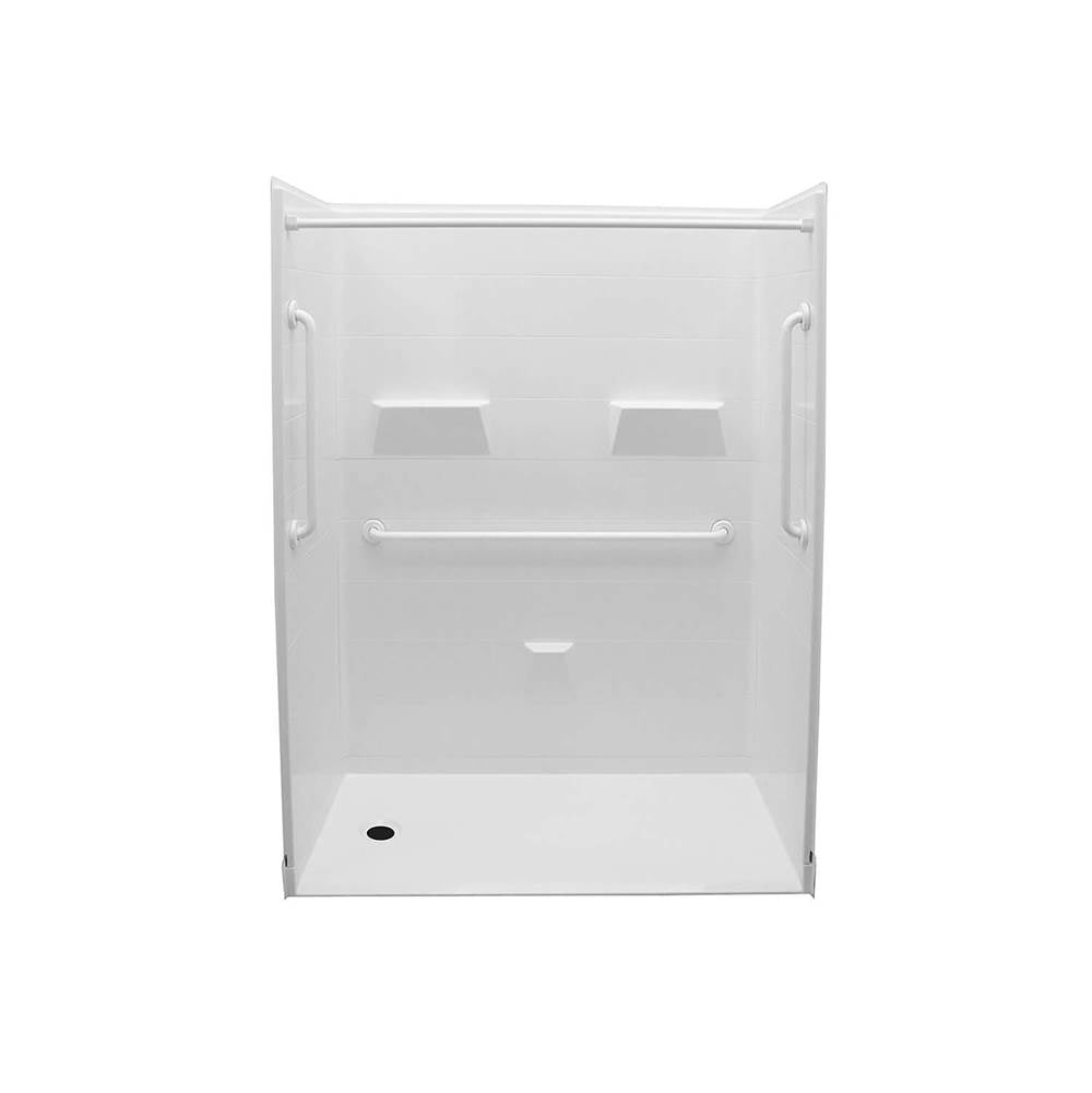 Maax - MX QSI-6030-BF 1 in. AcrylX Alcove Right-Hand Drain Five-Piece Shower in White - White