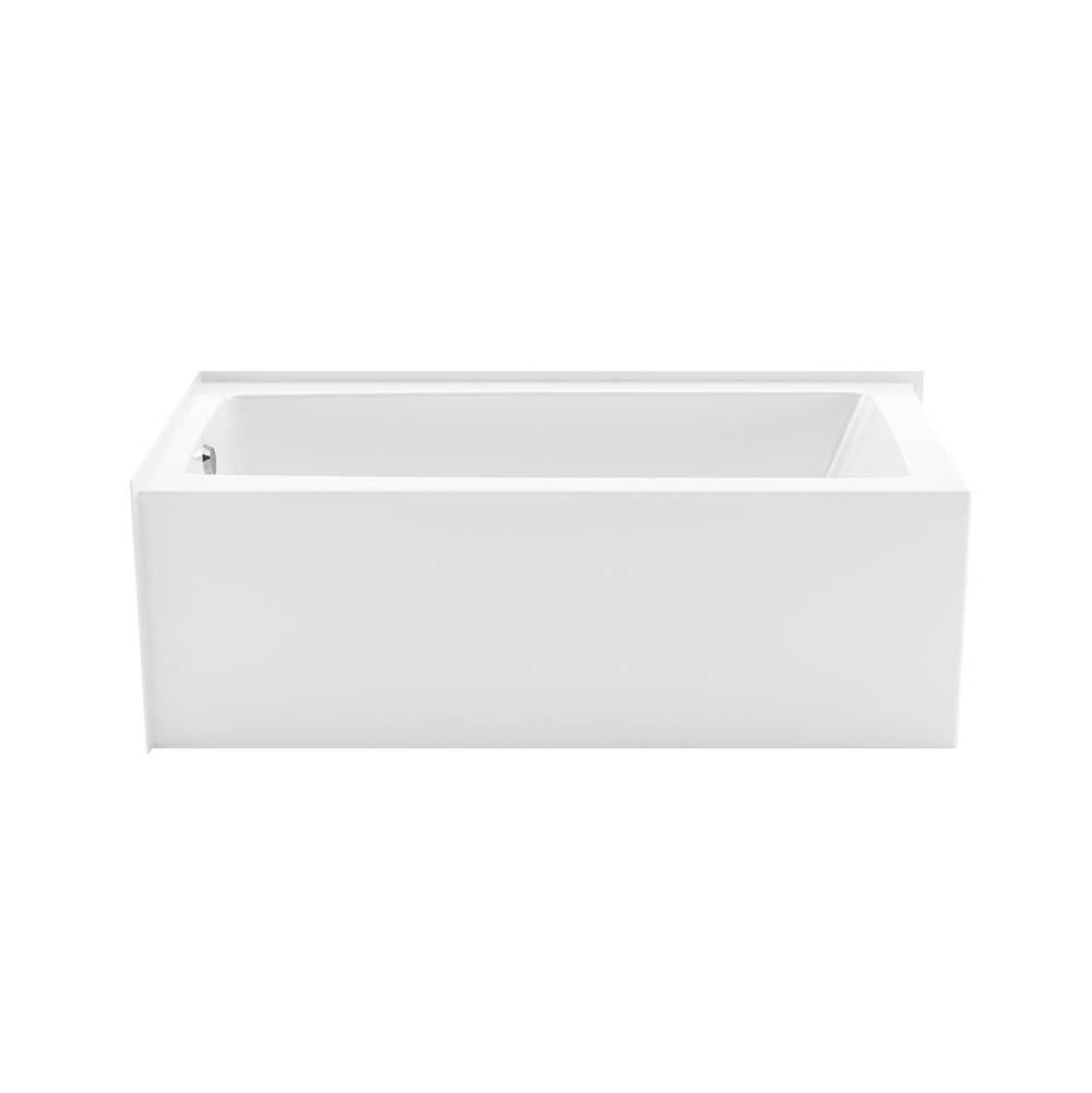 Mackenzie Corner 6030 AFR AcrylX Corner Left-Hand Drain Bathtub in White