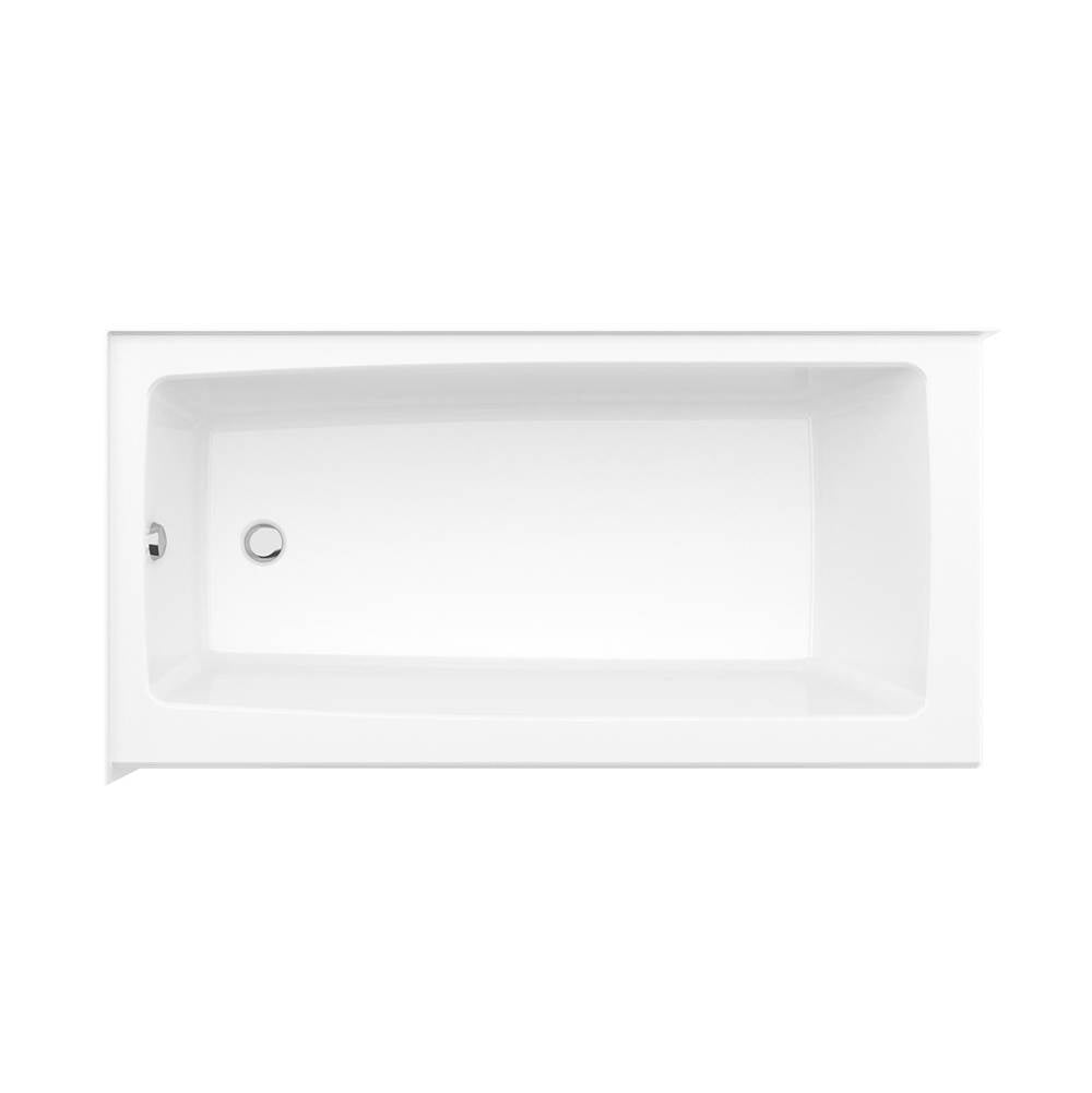 Mackenzie Corner 6032 AcrylX Corner Left-Hand Drain Bathtub in White