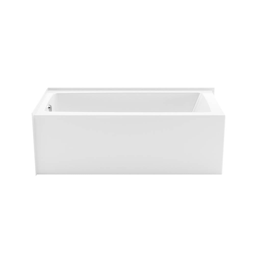 Mackenzie Corner 6032 AFR AcrylX Corner Left-Hand Drain Bathtub in White