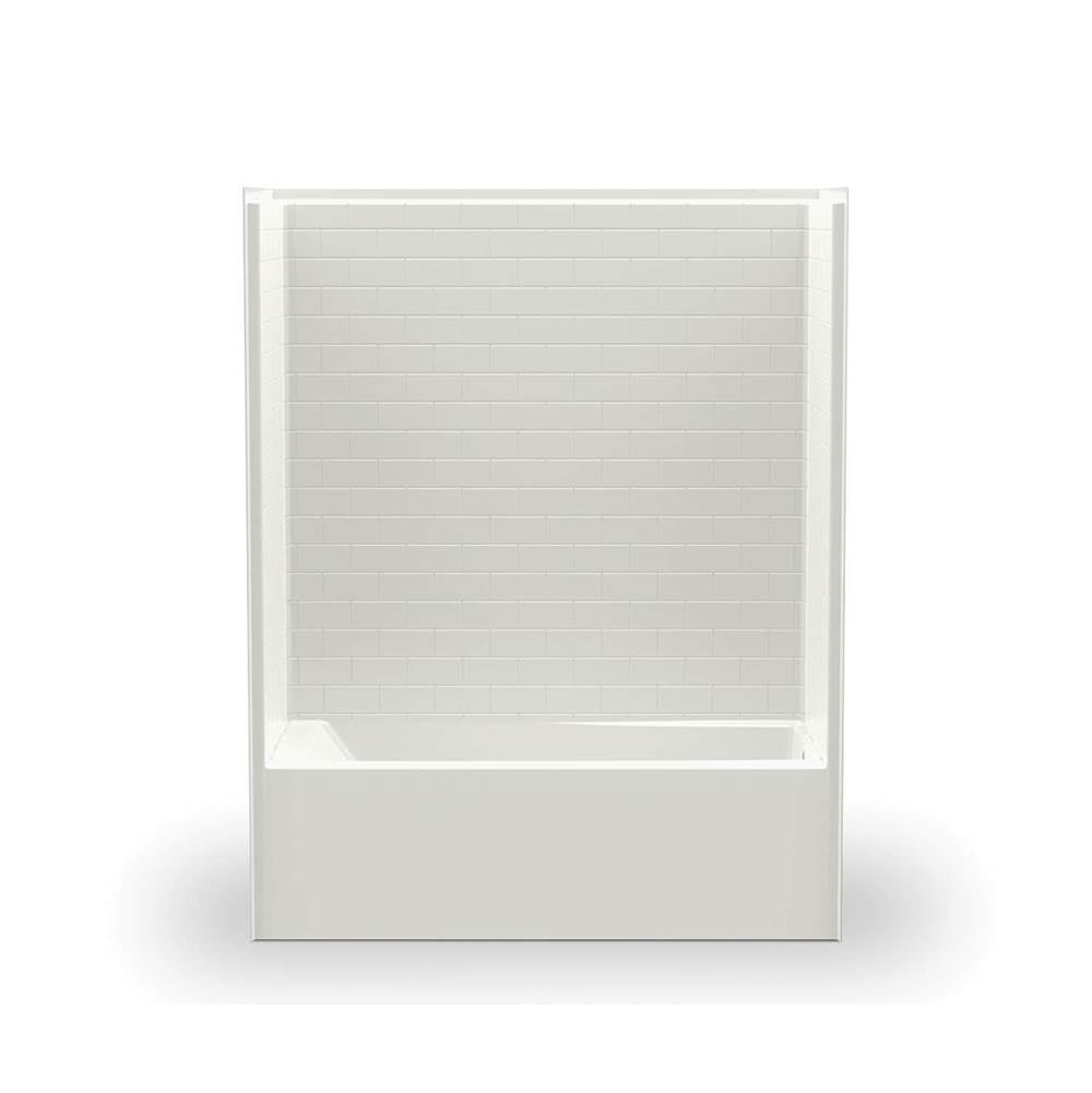 6030STT 60 x 31 AcrylX Alcove Left-Hand Drain One-Piece Tub Shower in White
