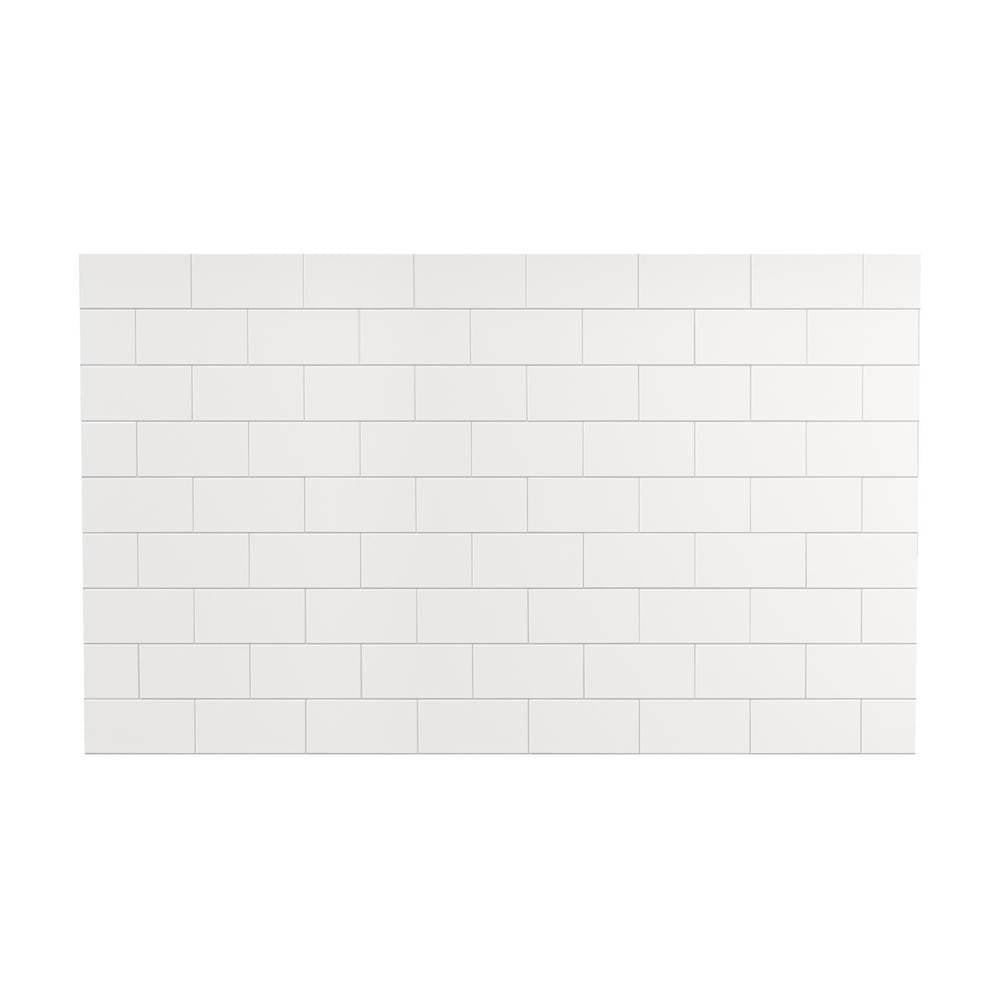 Versaline 60 in. Alcove Wall Kit - Subway in White