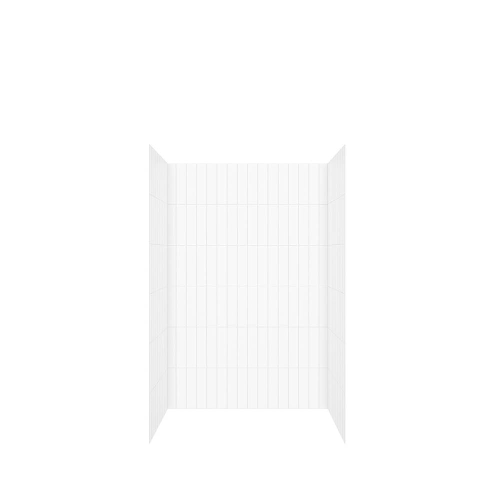 Maax - Versaline 48 in. Alcove Wall Kit - Vertical in White - White