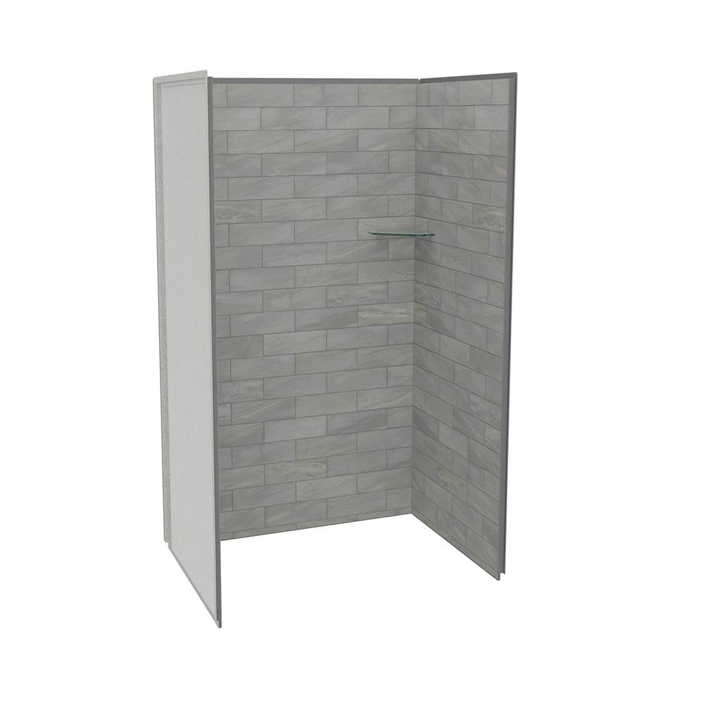 Maax - Utile 4832 Composite Direct-to-Stud Three-Piece Alcove Shower Wall Kit in Organik Clay - Clay