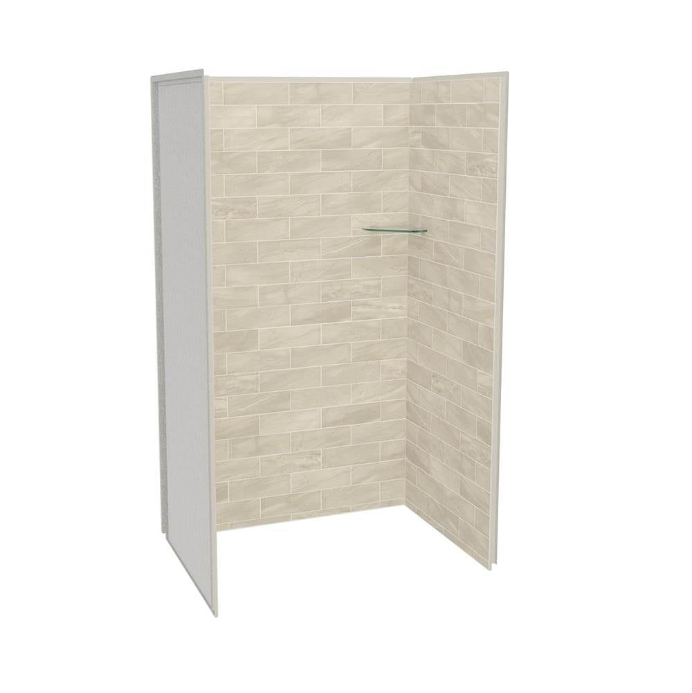 Maax - Utile 4832 Composite Direct-to-Stud Three-Piece Alcove Shower Wall Kit in Organik Loam - Loam